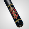 NOVERA Royal Monogram Custom Name Carbon Fiber Pool Cue | Monogram