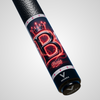 NOVERA Neon Crown Wing Custom Name Carbon Fiber Pool Cue