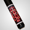 NOVERA Neon Crown Wing Custom Name Carbon Fiber Pool Cue